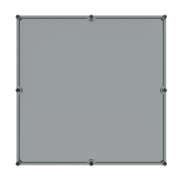 ABB - ADT12 Deckel 600x600x80mm Polycarbonat transparent mit Deckelschrauben