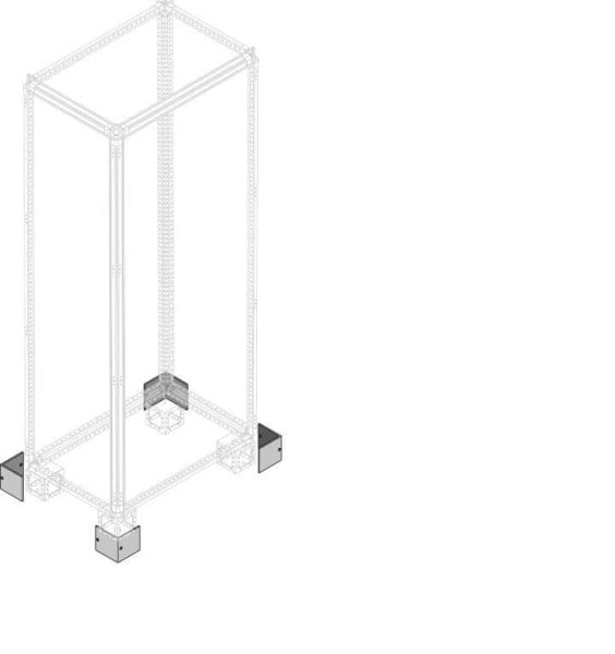 ABB - 4St Abdeckung für Sockel H100 PCPA0004