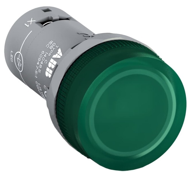 ABB - Meldeleuchte grün 12VDC mit fest integrierter LED CombiLine Compact 2.Gen.