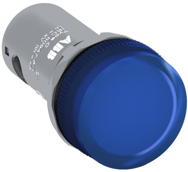 ABB - Meldeleuchte Kompakt blau 230VAC mit LED Fremdspannungsresistent bis 60VDC