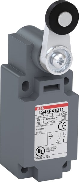 ABB - Standard-Positionssch. Kunststoff-Geh. IP65 Polyamid-Rollenschwenkhebel D=22