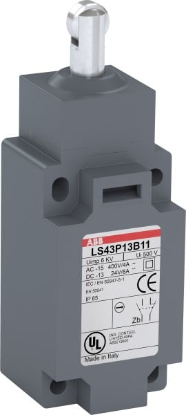 ABB - LS45P13B11 Positionsschalter Kunststoff-Gehäuse grau IP65