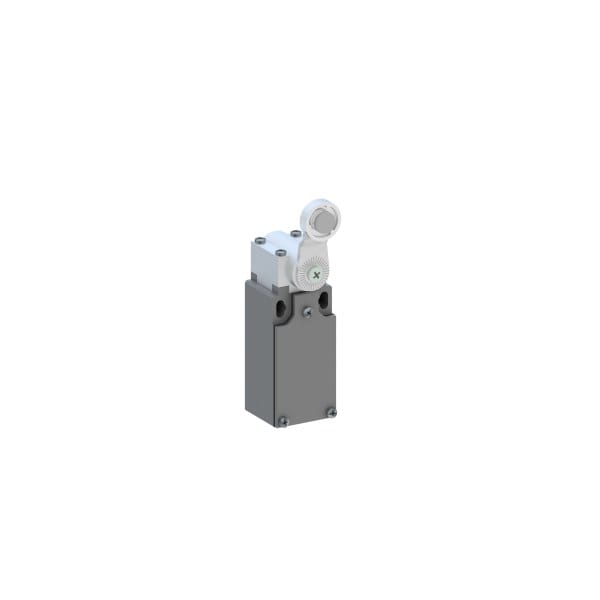 ABB - Standard-Positionsschalter Kunststoff-Gehäuse grau IP65 Gummi-Rollenschwenkhebel D=45