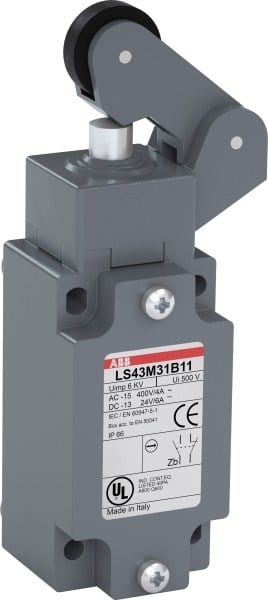 ABB - Standard-Positionsschalter Metall-Gehäuse IP66 Polyamid-Rollenhebel D=22