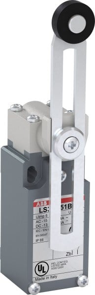ABB - Standard-Positionssch. Metall-Geh. IP66 Kunstst.-Rollenschwenkhebel verstellbar
