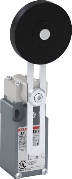 ABB - Standard-Positionsschalter Metall-Geh. IP66 Gummi-Rollenschwenkhebel verstellbar