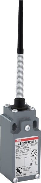 ABB - LS33M92B11 Standard-Positionsschalter Metall-Gehäuse IP66 Federstab