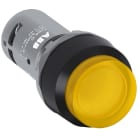 ABB - CP2-12Y-10 LED Leuchtdrucktaster gelb 1S flach rast.. LED 110-130V AC/DC compact