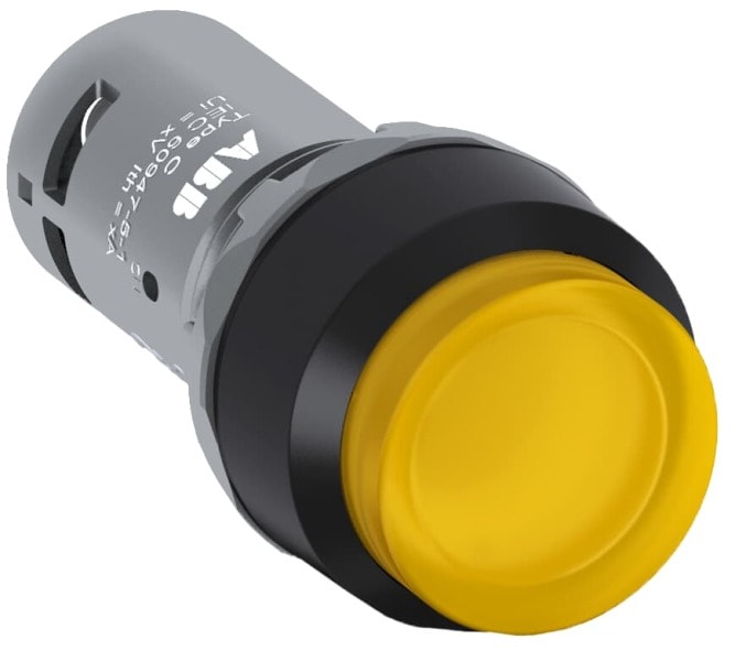 ABB - CP4-13Y-10 Leuchtdrucktaster 1S rot hoch rast.. LED 24V AC/DC