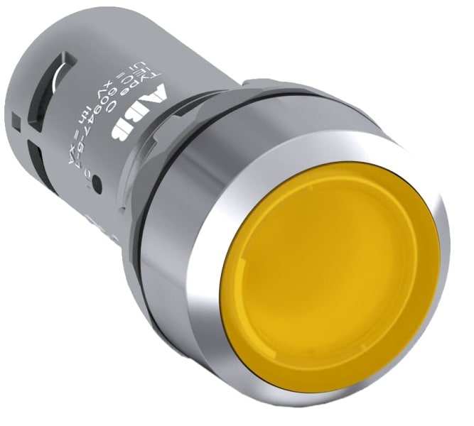 ABB - CP1-31Y-10 Drucktaster gelb mit Metallring