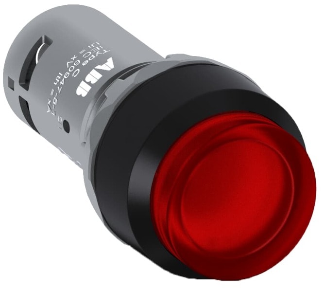 ABB - CP4-13R-10 LED Leuchtdrucktaster 1S rot hoch rast.. LED 24V AC/DC