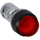 ABB - CP4-13R-10 LED Leuchtdrucktaster 1S rot hoch rast.. LED 24V AC/DC