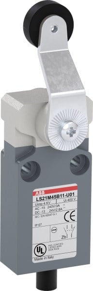 ABB - Positionsschalter Metall-Gehäuse IP67 Kunstst.-Rollenschwenkhebel Polyac