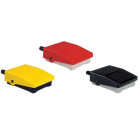 ABB - IPM1B Mini Fussschalter Grundplatte Schwarz, Abdeckung Schwarz 1 Wechsler