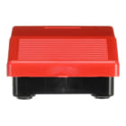 ABB - IPM1R Mini Fussschalter Grundplatte Schwarz, Abdeckung Rot 1 Wechsler