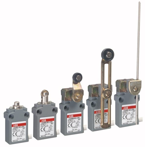 ABB - Kompakt-Pos.schalter Metall-Gehäuse IP67 Verstellb. Rollenschwenkhebel Polyac.