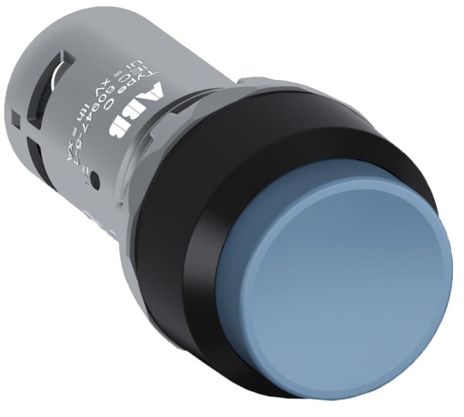ABB - CP4-10L-11 Drucktaster, rastend, hoch blau, 1 Schließer +1 Öffner