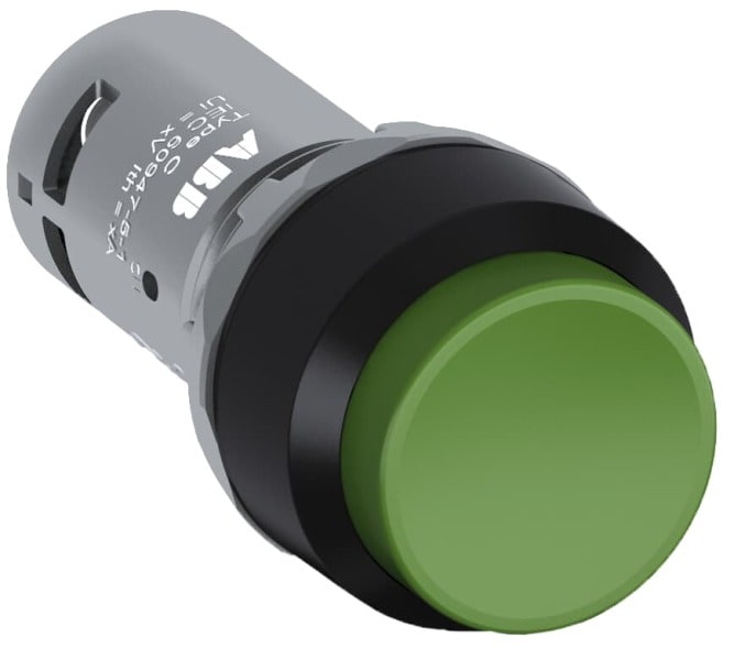 ABB - CP4-10G-10 Drucktaster, rastend, hoch grün, 1 Schließer