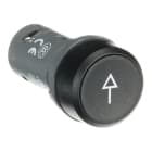 ABB - Drucktaster tastend flach Taste schwarz m.Pfeil weiss 2S CombiLine-Compact