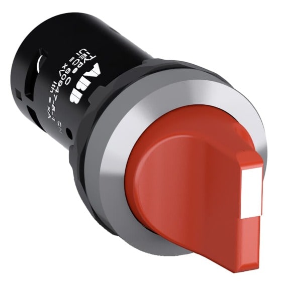 ABB - C2SS1-30R-10 Wahlschalter, rot, 2 Positionen, 1 Schließer