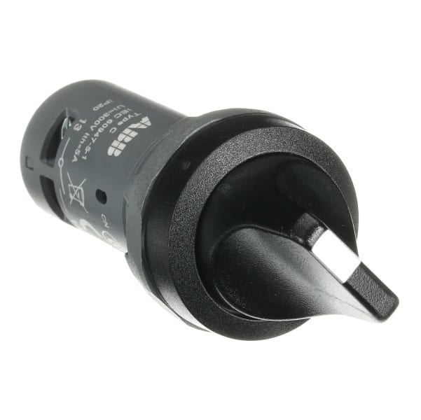 ABB - C2SS2-10B-11 Wahlschalter, schwarz, 2 Positionen, 1 Schließer + 1 Öffner