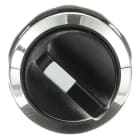 ABB - C2SS2-30B-20 Wahlschalter, schwarz, 2 Positionen, chrom, 2 Schließer