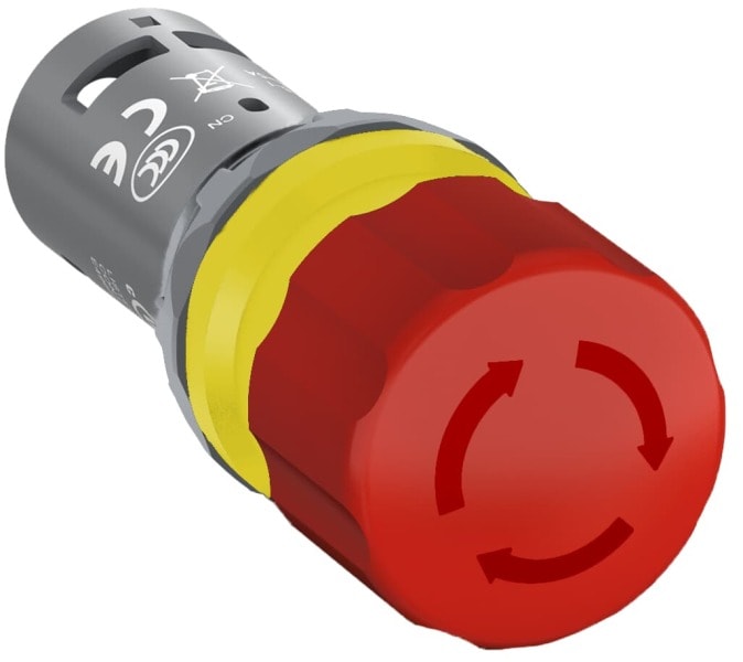 ABB - CE3T-10R-02 Not-Aus-Taster Compact 30mm Drehentrieg.2Ö CombiLine-Compact