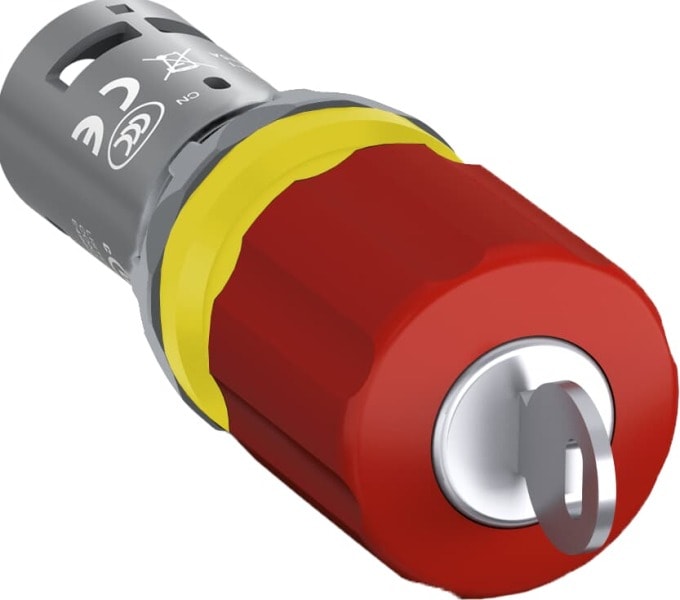 ABB - CE3K1-10R-11 Not-Aus-Taster 30mm Schlüsselentrieg.1S+1Ö CombiLine-Compact