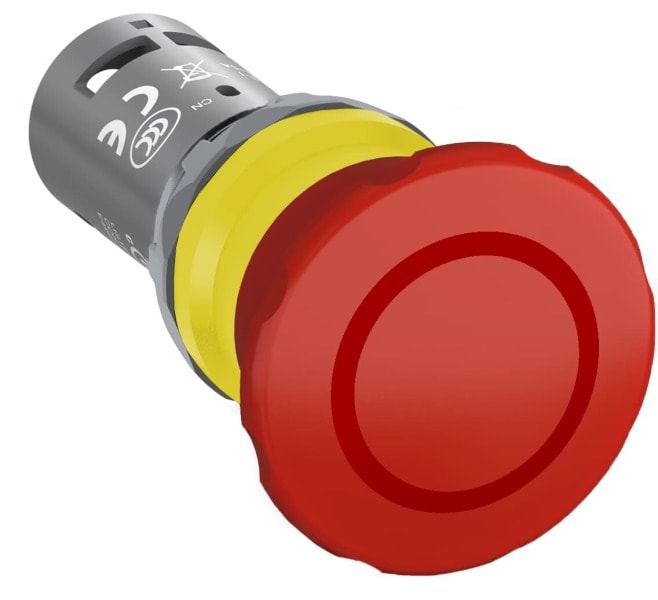 ABB - CE4P-10R-02 Not-Aus-Taster Compact 40mm Zugentrieg.2Ö CombiLine-Compact