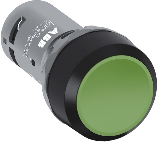 ABB - CP2-10G-20 Drucktaster, rastend, flach grün, 2 Schließer