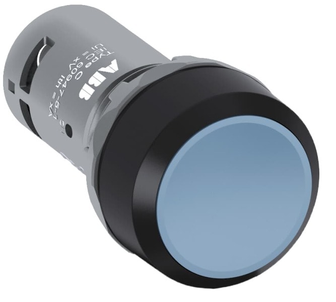 ABB - CP2-10L-10 Drucktaster, rastend, flach blau, 1 Schließer