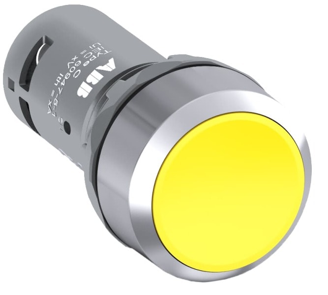 ABB - CP2-30Y-01 Drucktaster, rastend, flach gelb, 1 Öffner