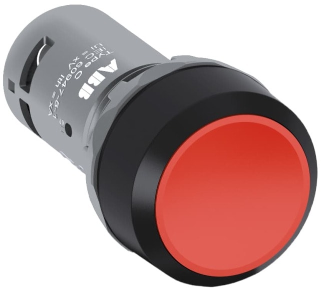 ABB - CP2-10R-02 Drucktaster, rastend, flach rot, 2 Öffner