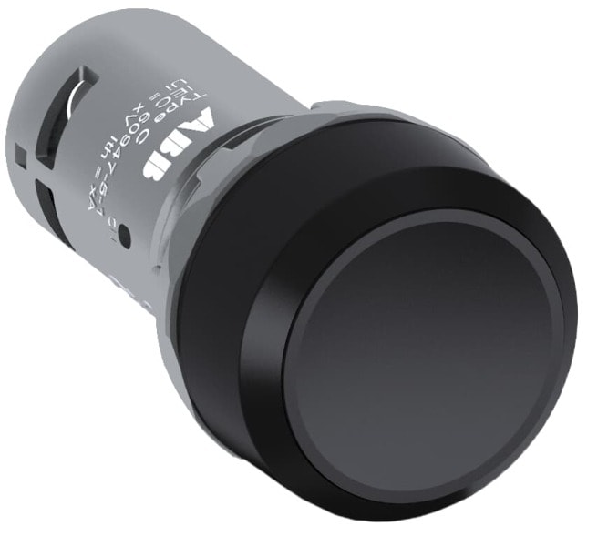 ABB - CP2-10B-01 Drucktaster, rastend, flach schwarz, 1 Öffner