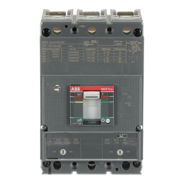 ABB - XT4X 250 BREAKING PART 3p F F UL/CSA Leistungsschalter XT4X 3P UL-CSA
