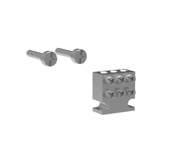ABB - XLP00 Dreifachklemme Kabelquerschnitt 1,0-10 mm² VPE 3