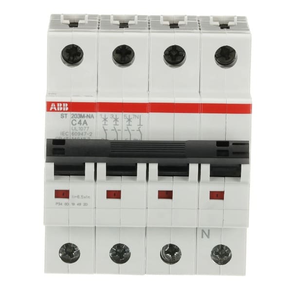 ABB - Automat - ST200M - 3P+N - 4 A - C
