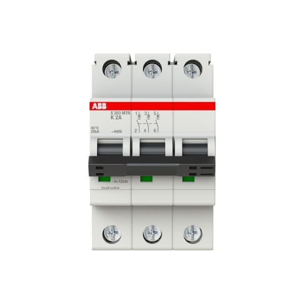 ABB - Automat für Bahnanwendung - S200MTR - 3P - 2 A - K10 kA