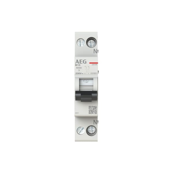 ABB - Automat - EX61NR - 1P+N - 13 A - B(230 V AC) 6 kA