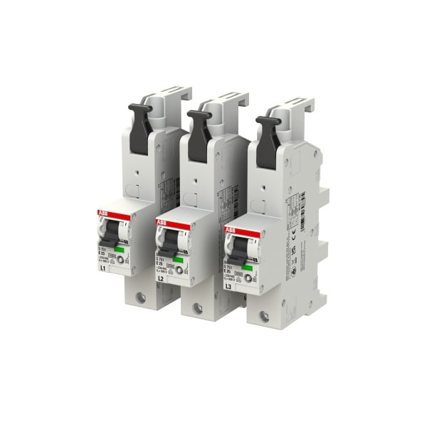 ABB - Hauptleitungsschutzschalter SH-Schalter E-Charakteristik 25kA 25A 1P SetL1 L2 L3