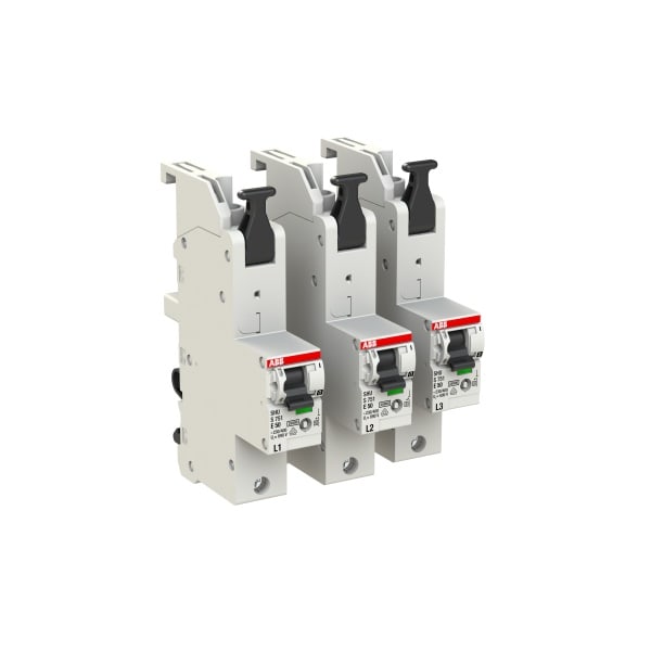ABB - Hauptleitungsschutzschalter SH-Schalter E-Charakteristik 25kA 50A 1P SetL1 L2 L3