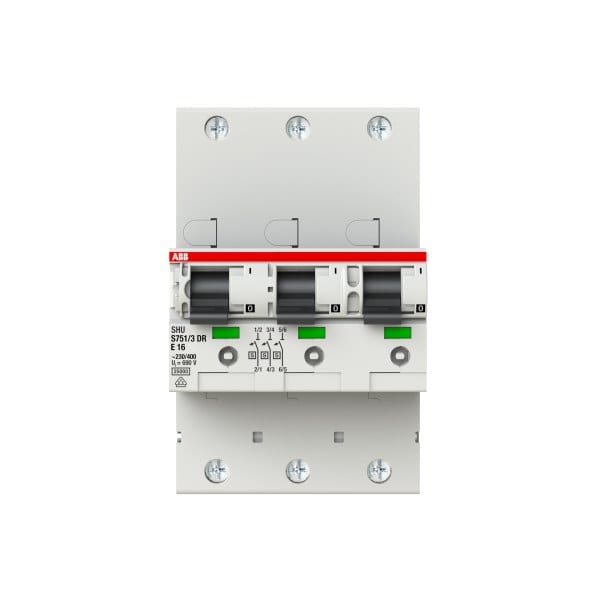 ABB - Hauptleitungsschutzschalter SH-Schalter in E-Char. 25kA 16A 3x1P