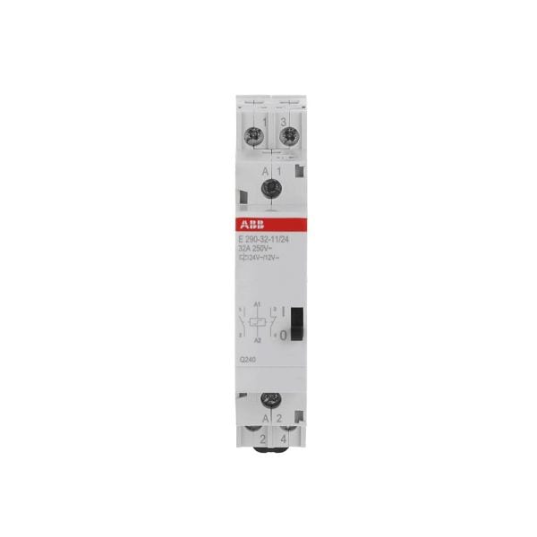 ABB - Stromstoßschalter Spule 24 V AC/12 V DC 32 A 1 Öffner + 1 Schließer