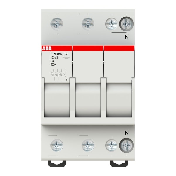 ABB - Sicherungshalter 3+N Pol 32A für Sicherungseinsatz 10,3 x 38mm