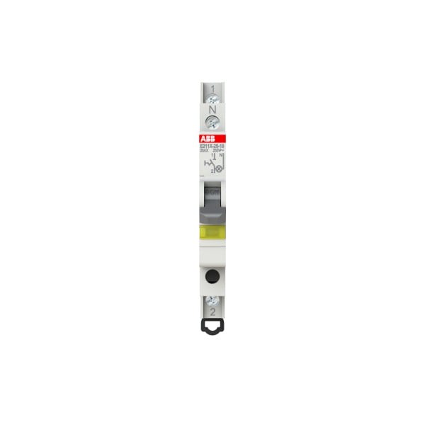 ABB - Ausschalter 25 A gemäß EN 250/400 VAC 1S grau 1x LED gelb Modulbreite: 0.5 TE