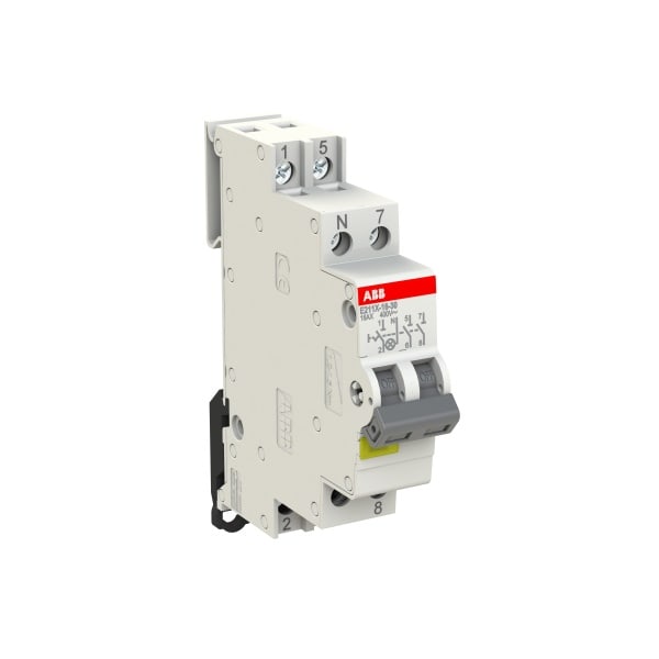 ABB - Ausschalter 16 A gemäß EN 250/400 VAC 3S grau 1x LED gelb Modulbreite: 1 TE
