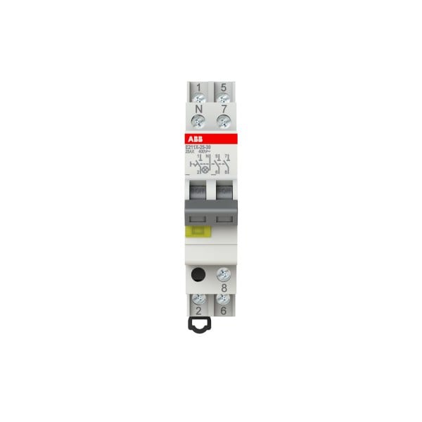 ABB - Ausschalter 25 A gemäß EN 250/400 VAC 3S grau 1x LED gelb Modulbreite: 1 TE
