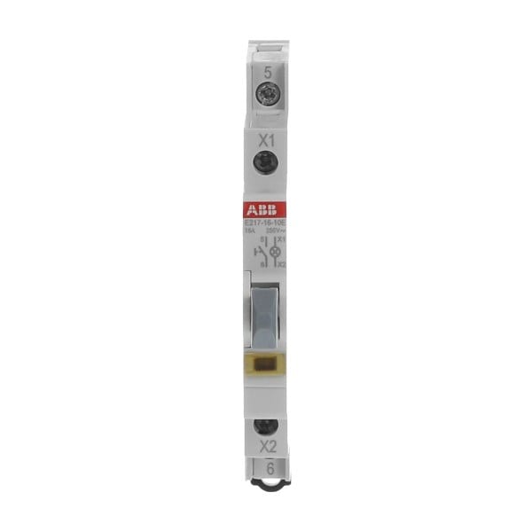ABB - Leuchttaster 16 A gemäß EN 250 VAC 1S grau 1x LED gelb Modulbreite: 0.5 TE