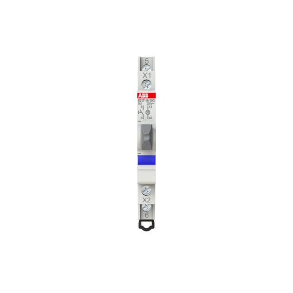 ABB - Leuchttaster 16 A gemäß EN 250 VAC 1S grau 1x LED blau Modulbreite: 0.5 TE