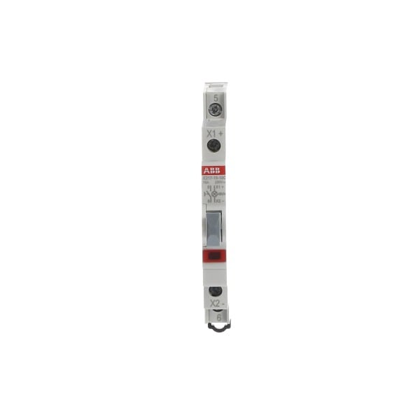 ABB - Leuchttaster 16 A gemäß EN 250 VAC 1S grau 1x LED rot Modulbreite: 0.5 TE
